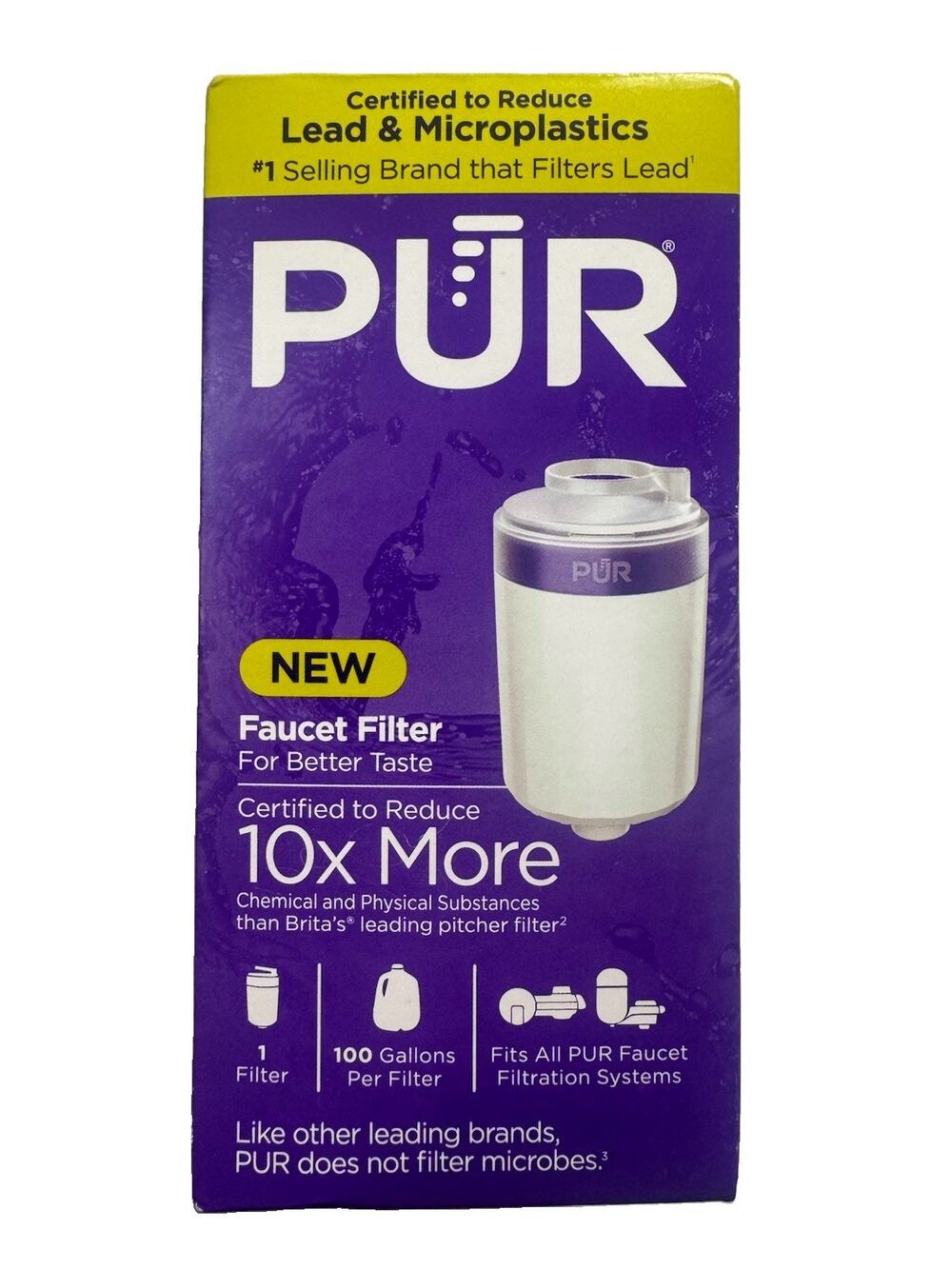 PUR RF3375 Faucet Water Filter Replacement Lead Microplastics 1 Pack New